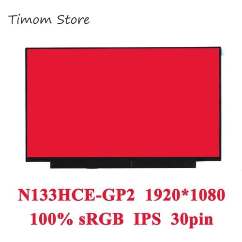 N133HCE-GP2 100% sRGB Glossy Slim for Innolux 13.3 LCD LED Monitor eDP 30pin FHD 1920*1080 IPS Glare Display 72%NTSC N133HCE GP1