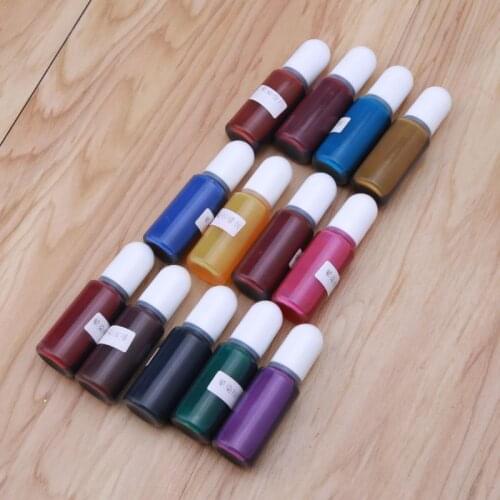 13 Colors Alcohol Ink Set Drawing Inks Epoxy Resin Diffuse Liquid Pigment Epoxy Resin Painting Dye 10ml Each Art Crafts