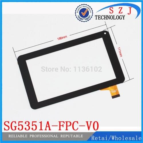 New 7" inch SG5351A-FPC-V0 glass touch screen panel digitizer with adhesive tablet pc Replacements free shipping