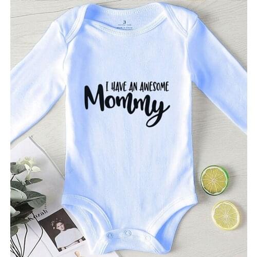 Printing Mammy Newborn Girl Outfits Baby Shower Gifts Kids Thing Toddler Jumpsuits Cotton Baby Winter Clothes Rompers
