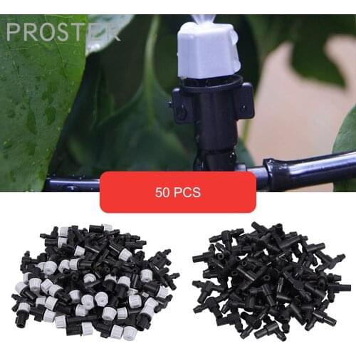 Proster 50 pcs 1/4 "Mist Nozzle Micro Drip Mist Spray Nozzle Garden Watering Mist DIY Gardening