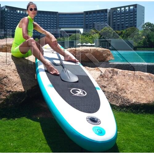 SUP320 Stand up Paddle Board 320x78x15cm, turquoise / yellow - SUP, surfboard, surf board incl. accessories