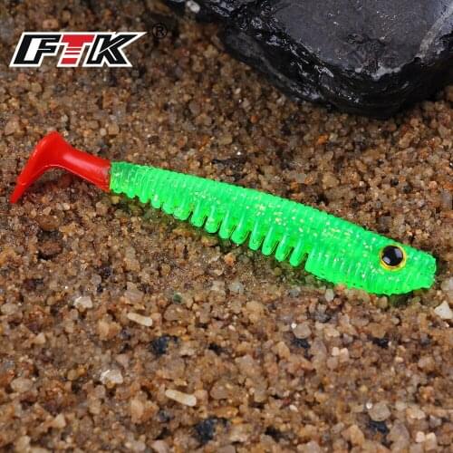 T-tail bait Fishing soft bait bionic PVC bait fly fish t-tail fly mino bass BaitCraws Bass Bait Panfish Carp Swimbait