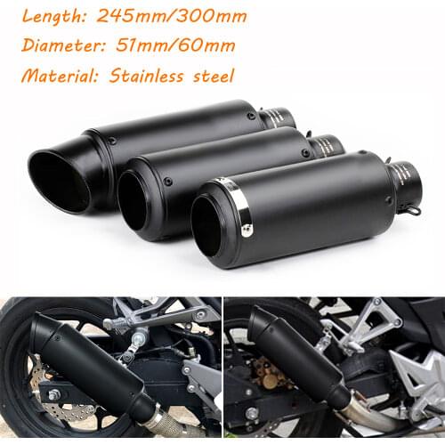 Universal Motorcycle Exhaust Pipe SC Racing Project Escape Exhaust Pipe Muffler Moto For Pit Bike Cafe Racer pcx 125 er6n mt07