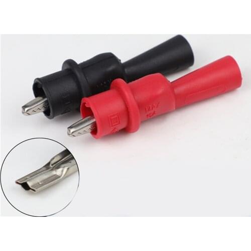1 Pair Universal Crocodile Test Clip Multimeter Tester Probe Insulating Protection Cover Clamp Hand Tool Parts Max Opening 10mm