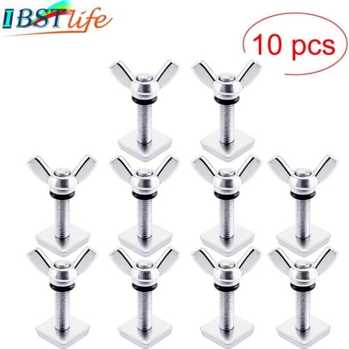 10 PCS Stainless Steel 316 Manual Tip Sup Center Fin Screw Plate Long board Screw And Plate Smart Screw Longboard Fin Box Screw