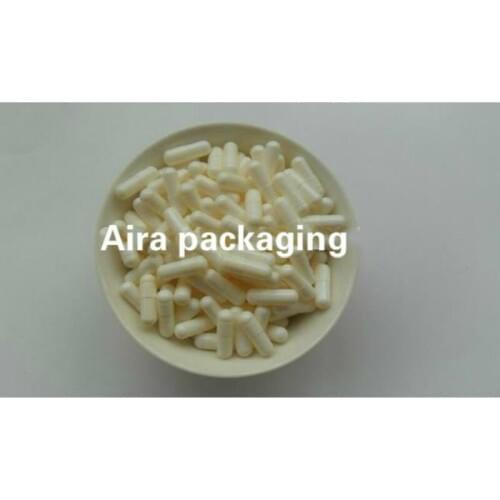 1000pcs/lot White Empty Top Quality Capsule Shells Gelatin Health Medicial Powder Package Cosmetic Mask Containers Size 1