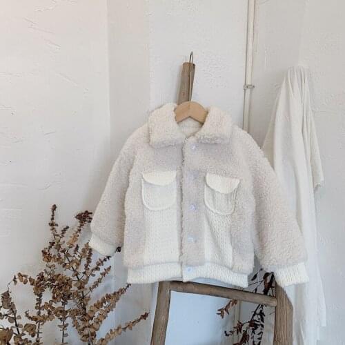 2020 Winter Casual Solid Jacket For Girls Long Sleeve Childrens' Jacket High Quality Fashion Kids Jacket