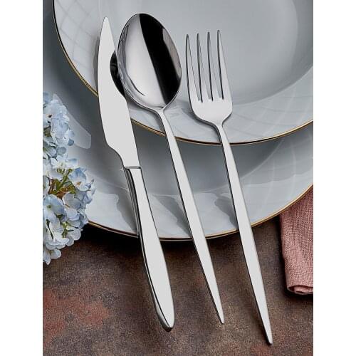 36 pcs Hira Flatware Set Dinnerware Set Luxury Cutlery Steel Set Quality Tableware Knives Forks Dining Dinner Set