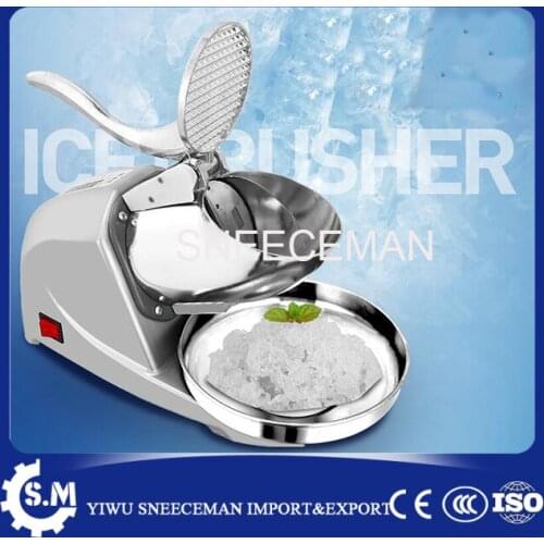 85kg/h commercial stainless steel electric bar ice crusher automatic ice shaver making machine