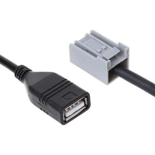 Aux USB Audio Cable Adapter Female Port Extension Wire For Honda Civic Jazz CR-V