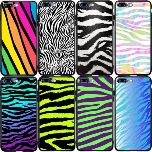Cover Case for Xiaomi Redmi Note 10 9 9S 9A 8 8T 7 6 7A 6A 5A 5 A1 A2 A3 Pro Max Plus Colorful Neon Zebra