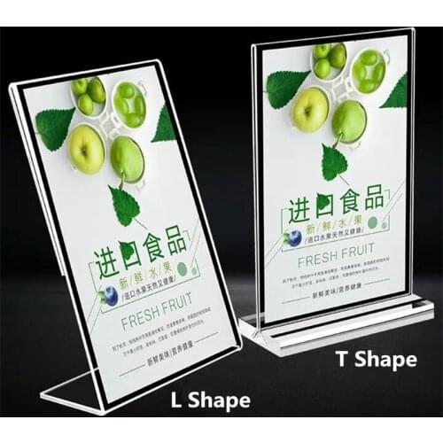 A4 Double Sided Thick Acrylic Sign Holder 8.5 x 11 Plastic Poster Picture Frame Marketing Display For School, Business