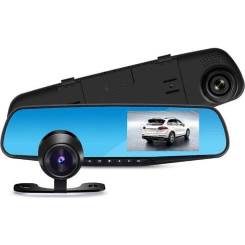 Kingboss 1080p 4.3 inc Rearview Mirror Front Rear Car Camera