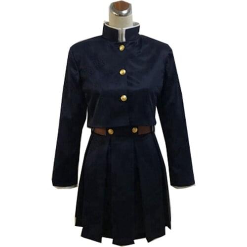 2020 Anime Jujutsu Kaisen Cosplay Nobara Kugisaki Costume Japanese Black School Uniform Dress Outfits Halloween Christmas Costum