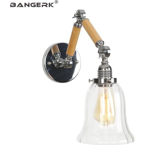 Loft Edison LED Wall Lamp Sconces Adjust Industrial Vintage Long Arm Flexible Wall Lights For Home Decor Lighting Wandlamp