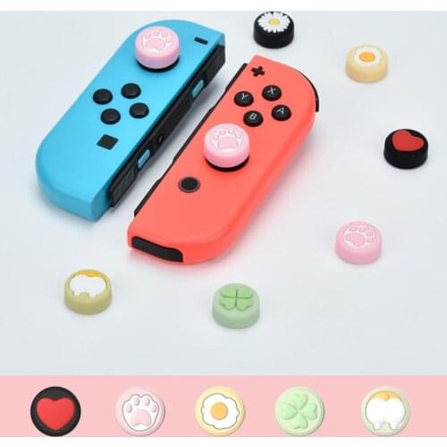 New Cute Girl Love Thumb Stick Grip Cap Joystick Cover For Nintendo Switch NS Lite Joy-Con Controller Nintend Thumbstick Case