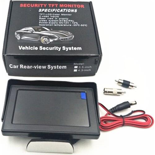 New update HD Car Monitor 4.3 inch TFT LCD Audio Video Security Tester CCTV Camera Test Monitor