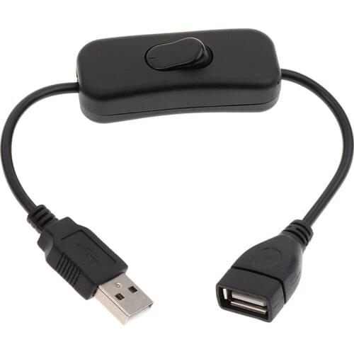 New USB Cable with On/Off Toggle Switch Power Control Raspberry Pi Arduino in Black