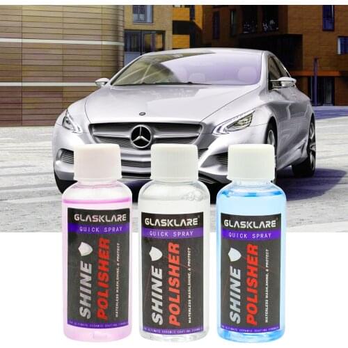 110ml 9H Waterless Wash Car Polish Liquid Glass Ceramic Coating Motocycle Paint Care Anti-scratch Auto Detailing Car Products
