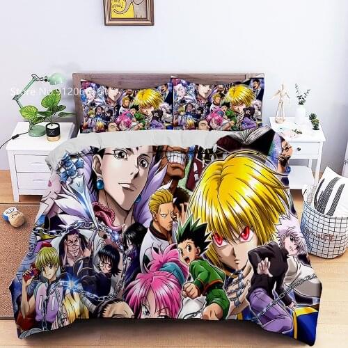 Full-Time Hunter Bedding Set 3D Print Cartoon Anime Duvet Cover For Children Bed Quilt Cover Home Textile Bedclothes(No Sheets)