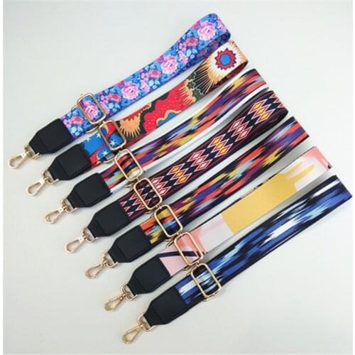 Rainbow Belt Bag Straps Nylon For Women Shoulder Messenger Bags Adjustable Wide Strap Part For Accessories Fashion Obag Handle