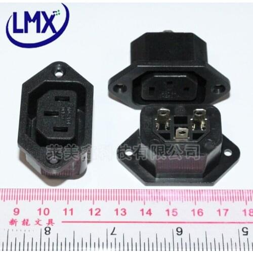10Pcs/lot SS-801 UPS Power Outlet AC socket IEC INLET Universal EU AU UK Copper CE free shipping