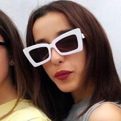 Trend Rectangle Sunglasses Women Vintage Black Red Frame Oversized UV400 Sun Glasses Female Fashion Fishing Cycling Sunglass