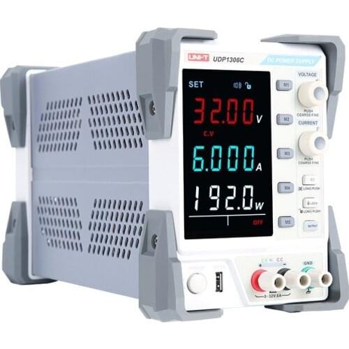 UNI-T UDP1306C Adjustable Linear DC Power Supply For Laboratory 4-digit Display Desktop Regulator USB 32V 6A Voltage Stabilizer
