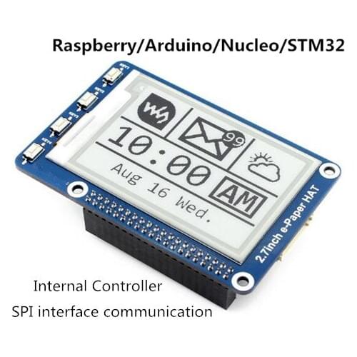 2.7 inch SPI Black White/Black White Red E-Paper E-ink Module with Internal Controller 264*176