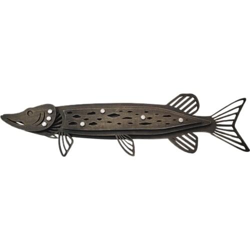 3D Wood Fish Hanging Pendant Crafts Wall Ornament Ornaments Realistic Gift Creative Three-dimensional Structure Home Decoration