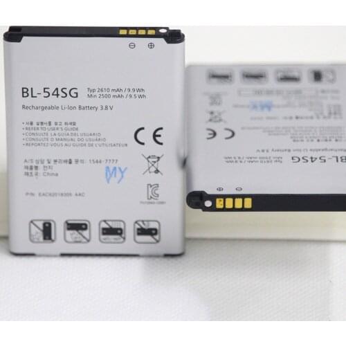 5pcs/lot BL-54SG Mobile Phone battery for LG G2 F320 F340L H522Y 2610mAh F260 D728 D729 H778 H779 D722 LG internal Phone battery