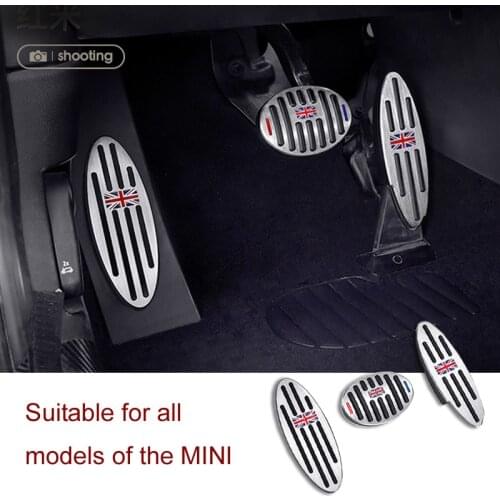 Car Accessories for BMW Mini Cooper S R55 R56 R60 R61 F54 F55 F56 F60 Aluminum Footrest Gas Brake Clutch Pedal Cover F56 F60 F55