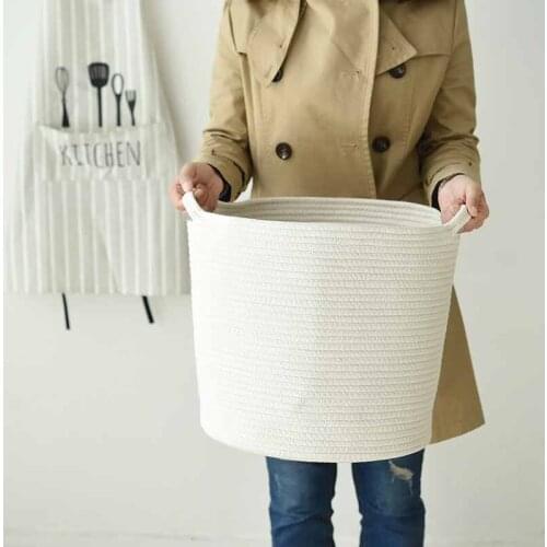 AIMS Cloth art cotton cord household floor multi-use adornment bucket