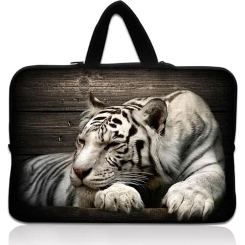 White Tiger Laptop Bag 11 13 15.6 17 Inch For Macbook Air Pro 11 13 15 Tablet Case Computer Sleeve Computer Pouch