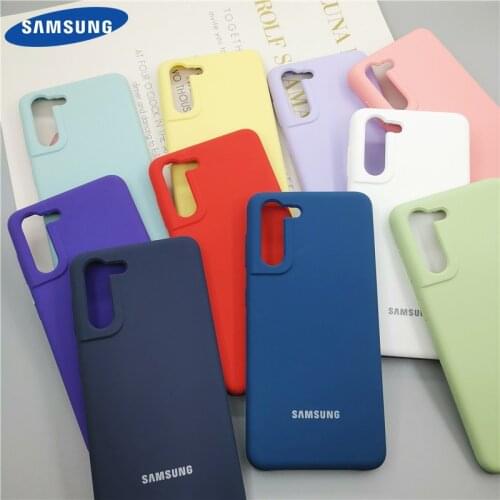 Samsung Galaxy S21 Plus Ultra 5G Case Silky Silicone Cover Soft-Touch Back Protective Housing Liquid Silicone Shell S21+ S21U