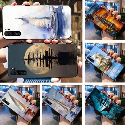 Sailing ship boat Phone Case For Huawei Nova 6se 7 7pro 7se honor 7A 8A 7C 9C Play