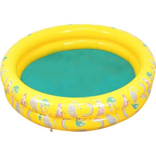 Childrens Inflatable Pool Round PVC Pineapple Pool Portable Outdoor Lawn Playing Family Swimming Pool Safe High-quality