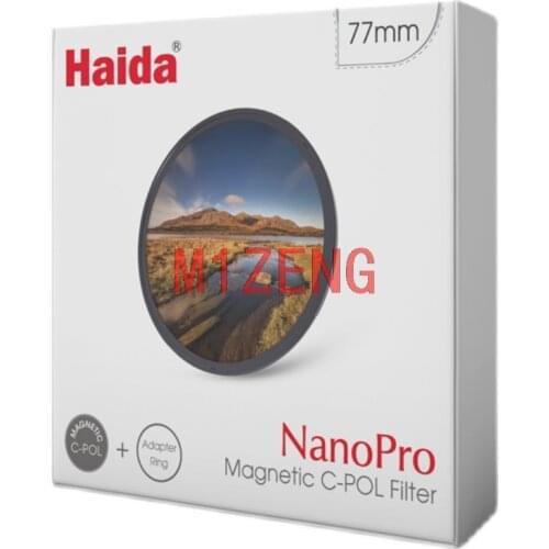 Haida nanopro magnetic cpl oil stain waterproof coating k9 Lens filter with adapter for 52 55 58 67 72 77 82 dslr camera