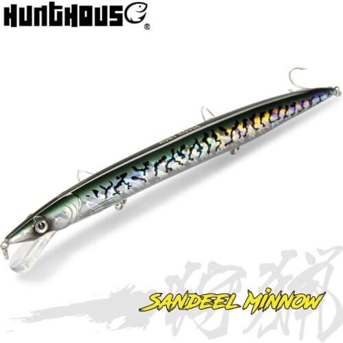 Hunthouse official store Sandeel jerk minnow long cast floating lure 143mm 173mm 208mm bonitopesca jerkbaits savage gear