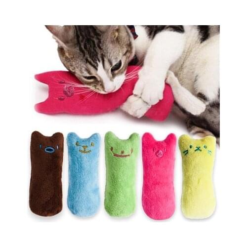 Cat Toy Catnip Toys Funny Interactive Plush Pet Kitten Chewing Vocal Toy Claws Thumb Bite Cat mint For Cats hot