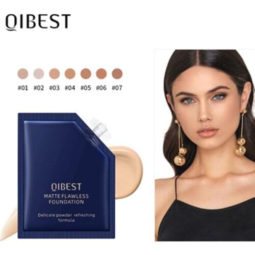 Qibest Full Coverage Contour Face Concealer Cream Liquid Concealer Foundation Makeup Primer Moisturizer Hide Blemish Cosmetics