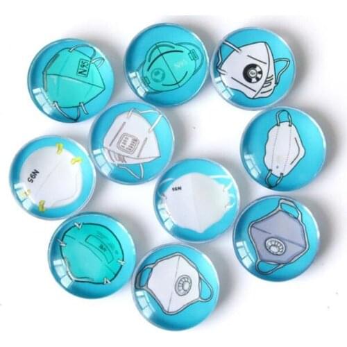 8 10 12 15 20 30mm Round Cabochon Demo Creative Design Mix Flatback Glass Cameo For Pendant Charms Jewelry Making Findings