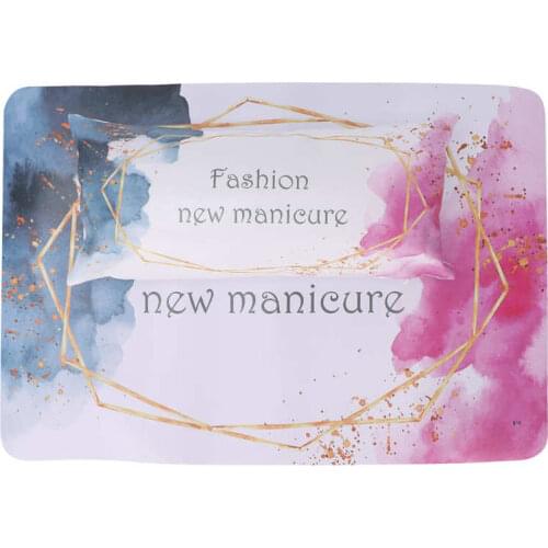 Manicure Table Nails Design Nail Art Hand Pillow with Mat PU Leather Manicure Soft Arm Rest Cushion Table Mat Set Manicure