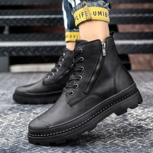 Men Casual Shoes 2020 Casual Shoes For Men Leather Mens Loafers Black Mens Male Shoe Boots Wear Sneaker Sneakers Man