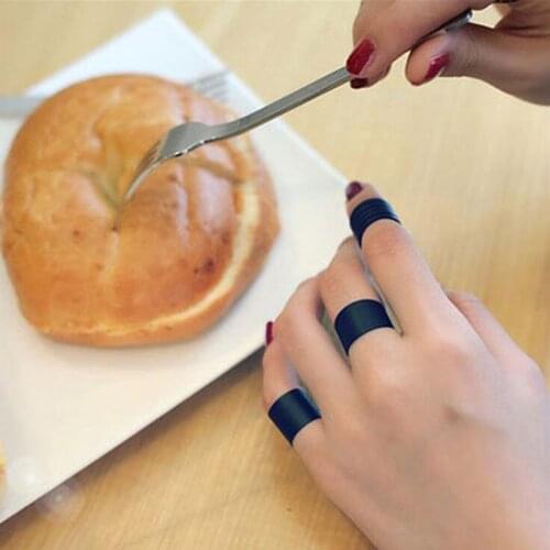 Timlee R043 New Simple Black Matte Frosted Open Ring Popular Geometry Finger Rings Set ,3pcs/set Fashion Jewelry Wholesale