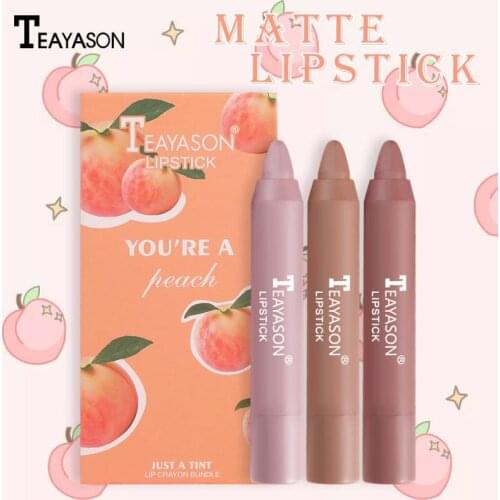 3pcs Matte Velvet Lipstick Set Waterproof Non-stick Cup No Fading Waterproof Smooth Air Lip Tint Pen Cosmetic Besuty Lips Tools