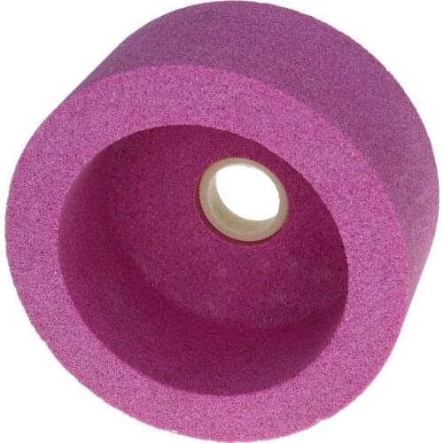 New 50mm ID 100mm OD 60/80 Grit Chrome Corundum Grinding Wheel Abrasive Disc Polishing for the Grinding of Quenched Steel