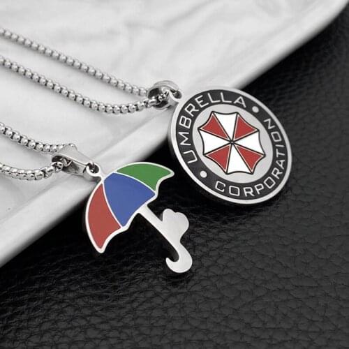 Necklace mens chain on the neck pendant umbrella Target Round necklaces stainless steel hip hop chain necklace jewellery 2020