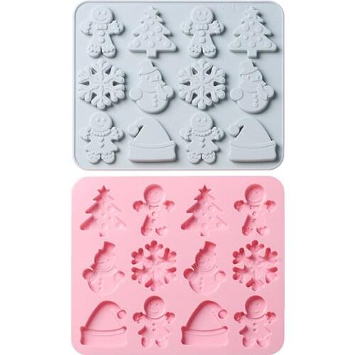 Christmas Snowflake Cakes Molds Silicone Fondant Cake Chocolate Candy Biscuit Sugar Baking Accessories Baking Tools for Cakes